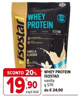 Iperal Whey protein ISOSTAD offerta