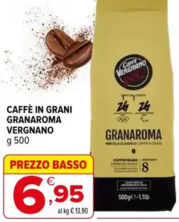 Iperal Caffè in grani granaroma vergnano offerta