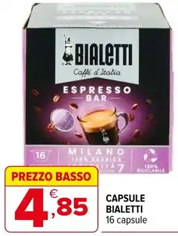 Iperal Capsule bialetti offerta