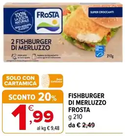 Iperal Fishburger di merluzzo frosta offerta