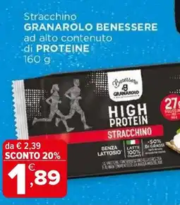 Iperal Stracchino granarolo benessere ad alto contenuto di proteine offerta
