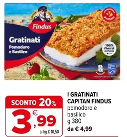 Iperal I gratinati capitan FINDUS offerta
