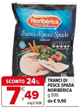 Iperal Tranci di pesce spada noribérica offerta