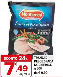Iperal Tranci di pesce spada NORIBÉRICA offerta