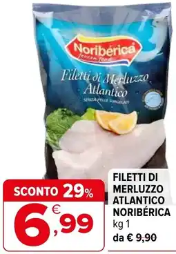 Iperal Filetti di merluzzo atlantico noribérica offerta