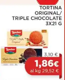Coop Loacker Tortina Original/Triple Chocolate offerta