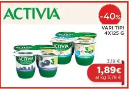 Coop ACTIVIA VARI TIPI offerta