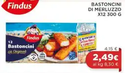 Coop BASTONCINI DI MERLUZZO X12 300 G offerta