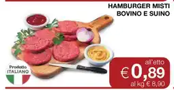 Coop HAMBURGER MISTI BOVINO E SUINO offerta
