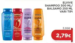 Coop ELVIVE SHAMPOO 300 ML/BALSAMO 250 ML offerta