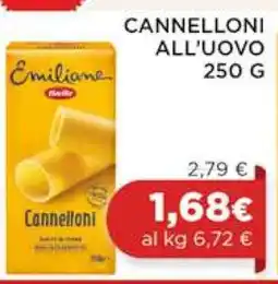 Coop CANNELLONI ALL'UOVO 250 G offerta
