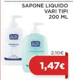 Coop SAPONE LIQUIDO VARI TIPI 200 ML offerta