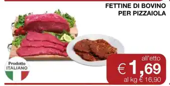 Coop Fettine di Bovino per Pizzaiola offerta
