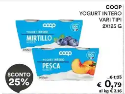 Coop COOP Yogurt Intero Vari Tipi offerta