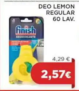 Coop FINISH DEO LEMON REGULAR 60 LAV offerta