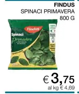 Coop FINDUS SPINACI PRIMAVERA offerta