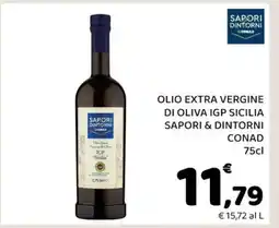 Conad Olio Extra Vergine di Oliva IGP Sicilia Sapori & Dintorni Conad offerta