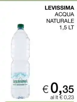 Coop LEVISSIMA ACQUA NATURALE offerta