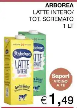 Coop ARBOREA LATTE INTERO/TOT.SCREMATO offerta