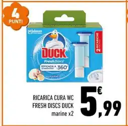 Conad RICARICA CURA WC FRESH DISCS DUCK offerta
