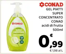 Conad Gel piatti super concentrato CONAD offerta