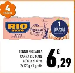 Conad Tonno Pescato a Canna Rio Mare offerta