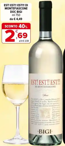 Iperal Est! est!! est!!! di montefiascone doc bigi offerta