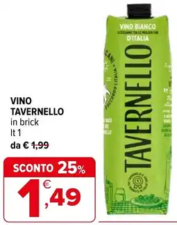 Iperal Vino tavernello offerta