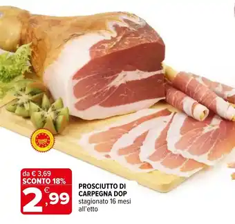 Iperal Prosciutto di carpegna DOP offerta
