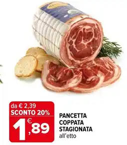 Iperal Pancetta coppata stagionata offerta