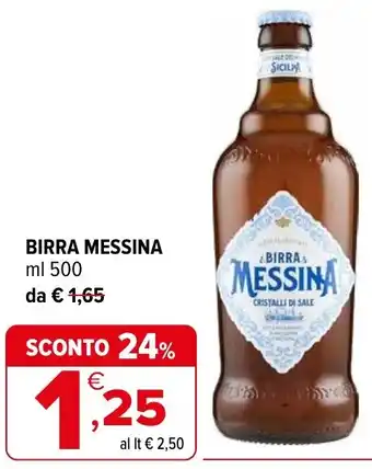 Iperal Birra messina offerta