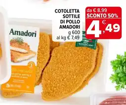 Iperal Cotoletta sottile di pollo AMADORI offerta