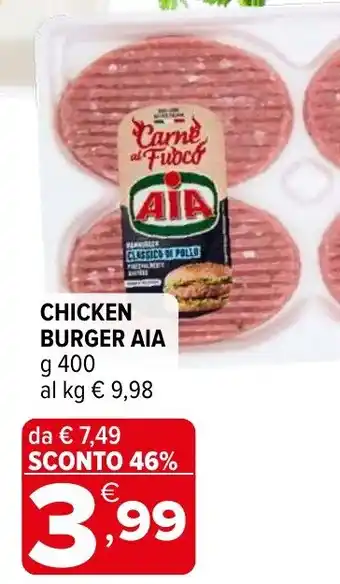 Chicken burger AIA