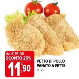 Iperal Petto di pollo panato a fette offerta