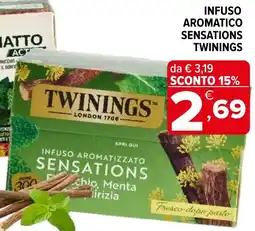 Iperal Infuso aromatizzato sensations twinings offerta