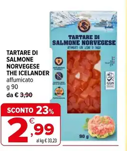 Iperal Tartare di salmone norvegese THE ICELANDER offerta