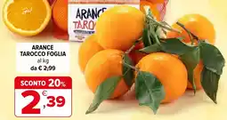 Iperal Arance tarocco foglia offerta