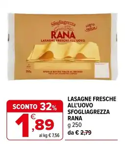 Iperal Lasagne fresche all'uovo sfogliagrezza RANA offerta