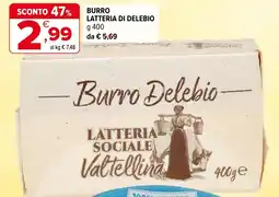 Iperal Burro LATTERIA DI DELEBIO offerta