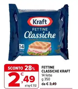 Iperal Fettine classiche KRAFT 14 fette offerta