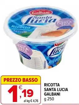 Iperal Ricotta santa lucia GALBANI offerta