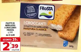 Iperal Filetti di merluzzo i croccanti FROSTA offerta