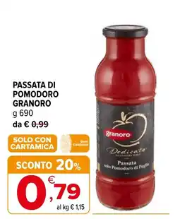 Iperal Passata di pomodoro GRANORO offerta