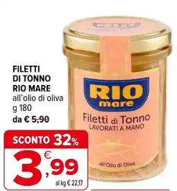 Iperal Filetti di tonno RIO MARE offerta