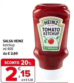 Iperal Salsa HEINZ ketchup offerta
