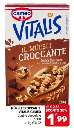 Iperal Müesli croccante vitalis CAMEO offerta