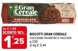 Iperal Biscotti GRAN CEREALE offerta