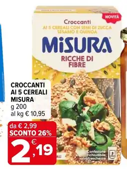 Iperal Croccanti ai 5 cereali MISURA offerta