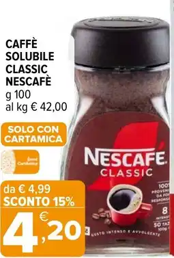 Iperal Caffè solubile classic NESCAFÈ offerta