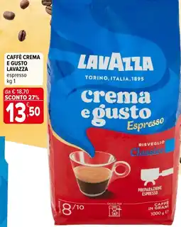 Iperal Caffè crema e gusto LAVAZZA offerta